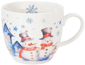 Karácsonyi hóemberes porcelán bögre 460 ml díszcsomagolásban Snowman