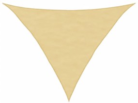 homokszínű 100% oxford szövet napvitorla 3,5 x 3,5 x 4,9 m