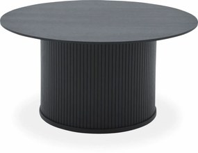 Focus dohányzóasztal, feketére festett tölgy furnér