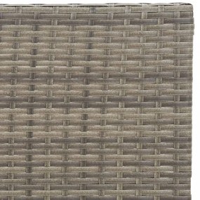 3 részes szürke összecsukható polyrattan bisztrószett