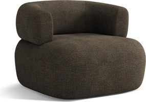 Barna buklé fotel Jenny – Micadoni Home