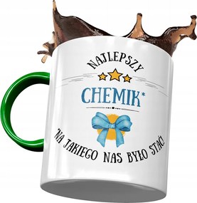 Zöld Bögre Vegyésznek Legjobb Vegyész Ajándék Nyomtatott Fotóval