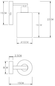 Globo 15465W - Fali lámpa HADERA 1xE27/60W/230V