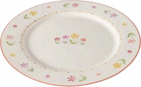 Ebédlő Tányér Virágos Kerámia Nagy Kerek Ø 27 cm Tavaszi Minta