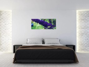 Kék virág képe (120x50 cm)