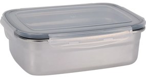 Excellent Houseware Rozsdamentes acél doza műanyagfedéllel 1250 ml, 1,25 l