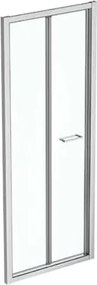 CONNECT 2 Harmonikaajtó 770 × 70 × 1950 mm, ezüst felületkezelés