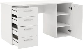 Íróasztal, fehér, EUSTACH