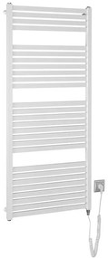 Aqualine - Fürdőszobai elektromos radiátor TONDI-E 600W/230V 133 cm fehér egyenes
