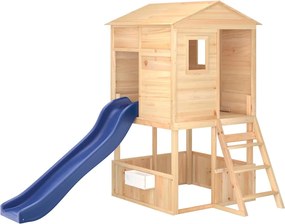 vidaXL kültéri tömör fenyőfa játszószett