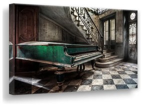 Canvas Silver Uno Piano kép, 85 x 113 cm - Styler