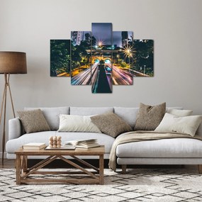 Egy éjszakai város képe (150x105 cm)