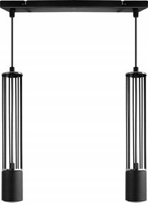 Led Mennyezeti Lámpa Lógó Csillár Loft Fekete Cső Króm Modern