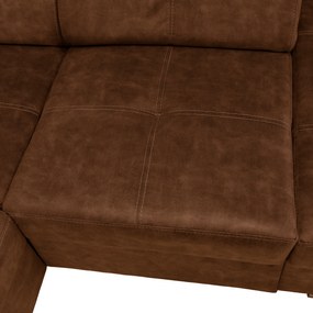 Ülőgarnitúra, barna, jobbos, MALAGA