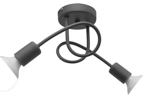 Gyereklámpa OXFORD 2xE27/15W/230V szürke, mennyezeti