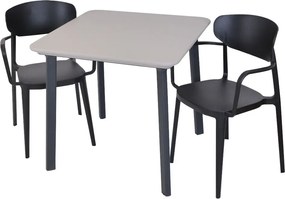 ITALIA BALCONY Műanyag asztal grafit