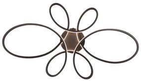 Fekete LED mennyezeti lámpa 45.5x83 cm Fly – Trio