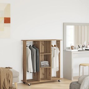 Gardrób Kerekekkel Artisan Tölgy 102x38x110 cm Mérnöki Fa