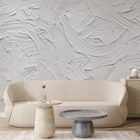 Fotótapéta – Fehér ecsetvonások (147x102 cm)