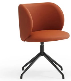 Narancssárga kárpitozott étkezőfotel Mogi – Teulat