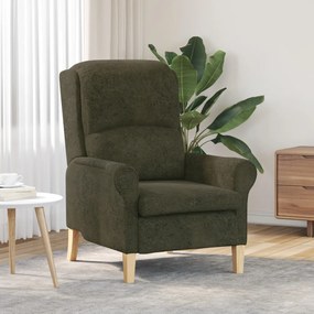 Kortárs karosszék Katonai zöld Szövet, Fa Közepes Ergonomikus