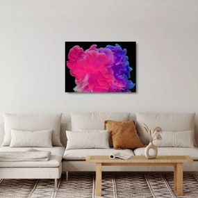 Színes füst képe (üvegen) (70x50 cm)