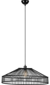 Markslöjd 108782 - Csillár zsinóron TAPA 1xE27/40W/230V fekete/bambusz