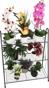 Polcállvány, 3 polcos, sötét szürke, VERUMA