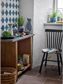 Natúr színű konzolasztal fém asztallappal 40x110 cm Riva – Bloomingville