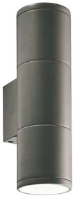 Ideal Lux - Kültéri fali lámpa GUN 2xGU10/35W/230V IP44 antracit