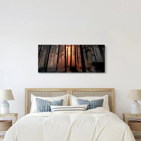 Sötét erdő képe (120x50 cm)