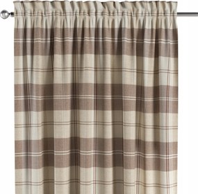 Dekoria Csatornafüggöny frufruval 1 db 130x260cm barna árnyalatok