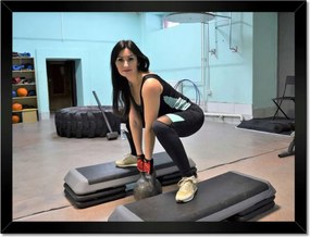 Poszterek keretben 40x30 Edzőterem Edzés Teljesítmény