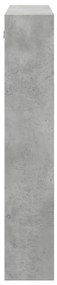 betonszürke szerelt fa faliszekrény 80 x 15 x 80 cm