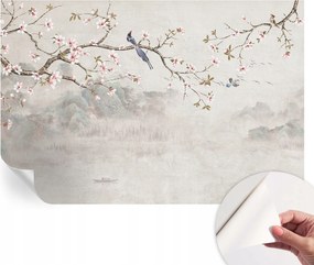 Öntapadós tapéta Fali furnér 3D hatás Keleti tájkép 104x70 cm