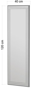 Buhem White tükör 40 x 120 cm