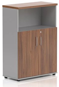 Visio LUX közepes szekrény 80 x 38,5 x 113 cm, dió