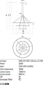 Függeszték Fekete ORBIT REDO 01-2247-TRIAC