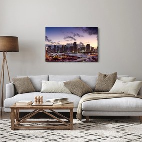 Kép - nagy város felhőkarcolói (90x60 cm)