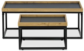 Dohányzóasztal 100×60 cm, MDF, Tölgy. CT-613 OAK