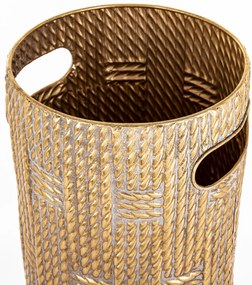 Derby design Esernyőtartó, arany fém, 55x20x20cm