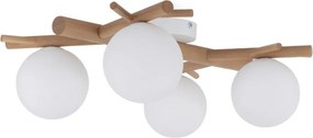 TK LIGHTING 5309 SHERON Japandi Mennyezeti Lámpa Fehér, Faipari G9 IP20