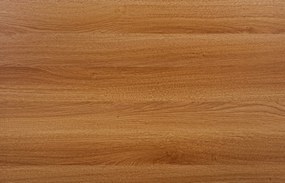 AKCIÓ Fehér étkezőasztal RAMOD 100x60 cm, tölgy dekoráció II. minőség