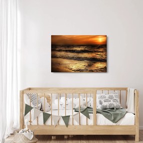 Kép - Hullámok a parton (90x60 cm)