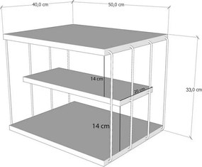 Lifon Anthracite and Black kisasztal
