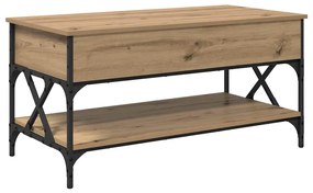 vidaXL Dohányzóasztal Artisan tölgy 100 x 50 x 50 cm Faanyag