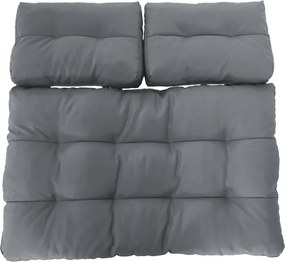 Párnák raklapos ülőgarnitúrához, sötétszürke, ARYO 2 NEW