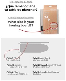 Vasalódeszka huzat 141x48 cm K-Surf – Rolser