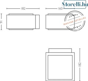 PHILIPS 17337-93-PN Modern Kültéri Fali Lámpa E27 IP44