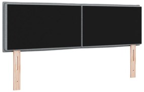 LED Ágytámla Vonal Design Világosszürke 72 cm Szövet